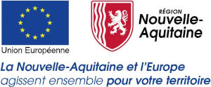 Rivet | Logo UE et Nouvelle-Aquitaine